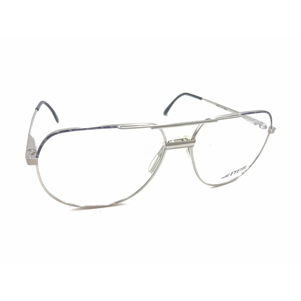 Eyetel NEW Patrick 215 Silver Aviator Eyeglasses Frames 62-15 140 Italy Designer